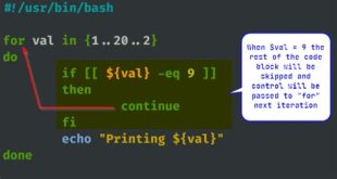 how to use break and continue statements in shell scripts